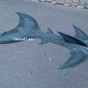 Mermaid Orca Shark Tail Style Black White Colour