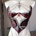 Rose Gothic Blood Resin Mermaid Corset Bra Top Cosplay Costume Patent-Protected