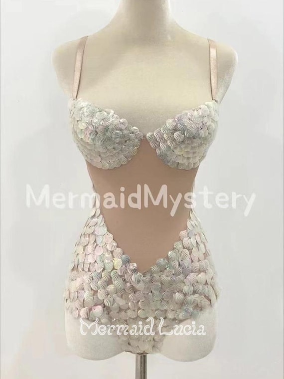 Mermaid Lucia Mystic Siren Shell Scale Bodysuit