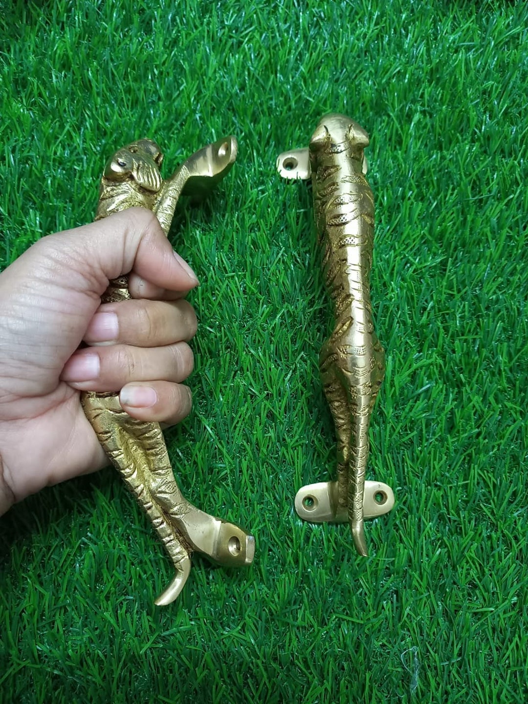 Brass Door Handle Pair,main Door Handles,handles for Door,standard,brass Metal Animal Door Pull