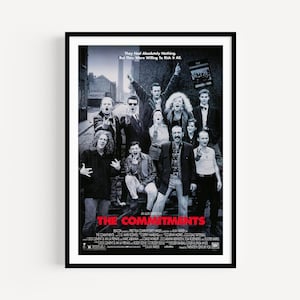 Locandina del film The Commitments, stampa del film Irish Soul Band del 1991, stampa murale musicale retrò, locandina del film Alan Parker, decorazioni in bianco e nero