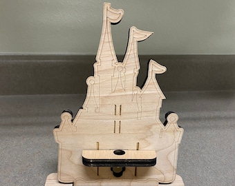 Castle Phone Charging Station/ Wooden Phone Stand/ Wood Docking Stations