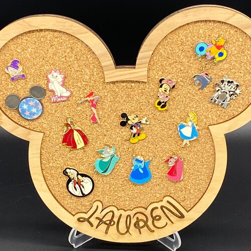 Personalized Pin Holder/trading Pin Display/cork Board/home Etsy