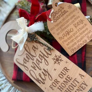 Santa’s Magic Key Door Hanger/ Santa’s Magic Key Ornaments