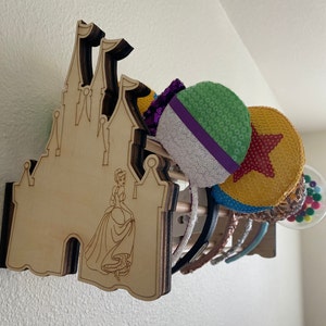 Hanging Castle Ear Display/ Wooden Ear Holder image 4