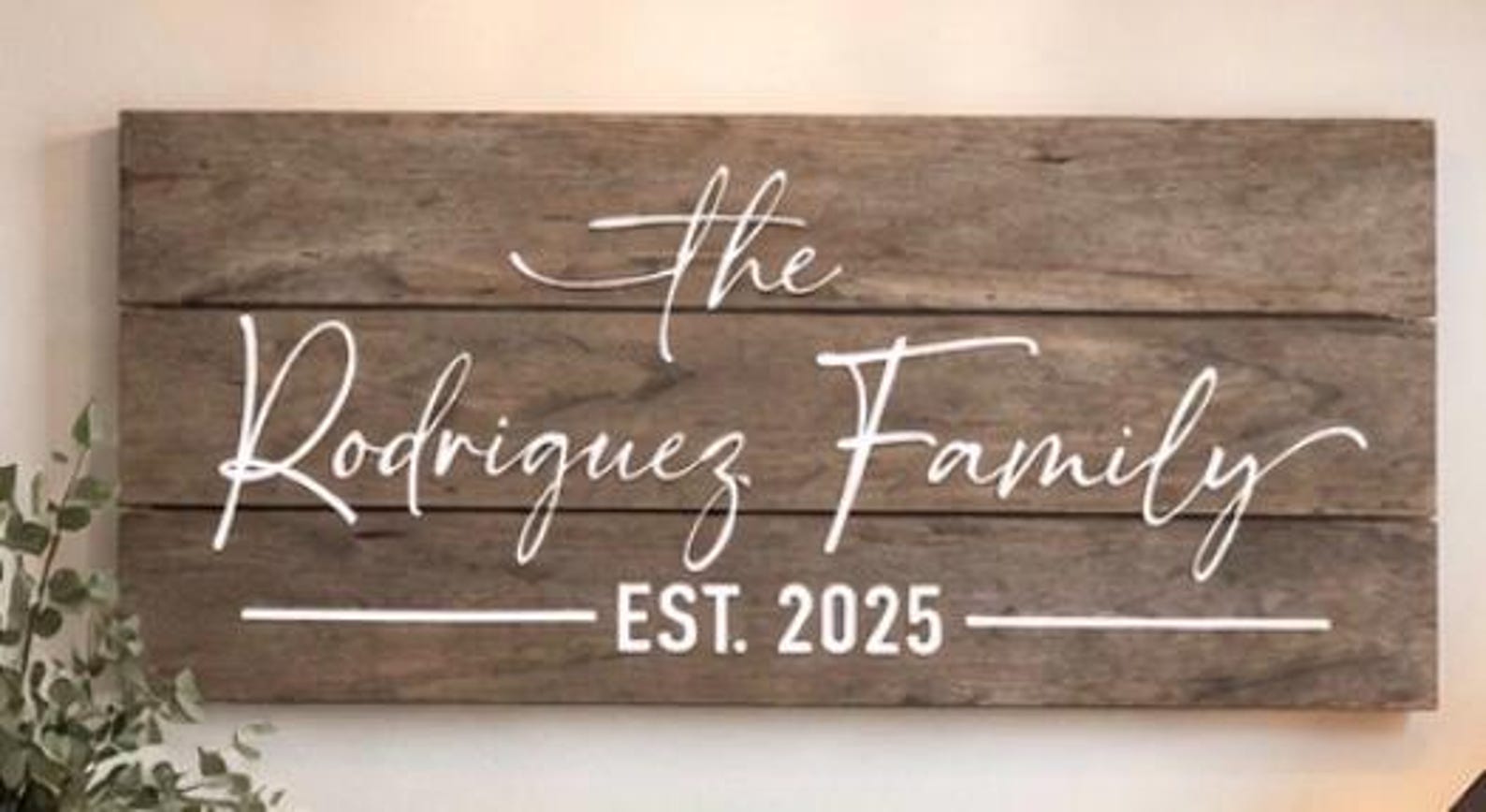 Personalized Family Name Wood Sign, Established Date, Home Decor - Etsy