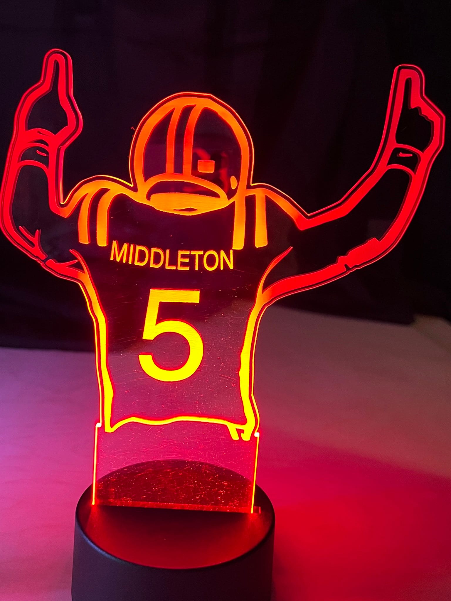 Sports themed acrylic LED lights/ Color Changing acrylic night lights/ gifts for kids/ sports lovers