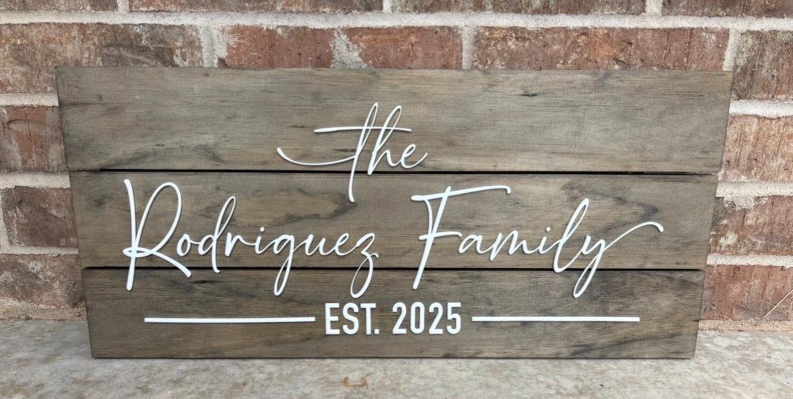 Personalized Family Name Wood Sign, Established Date, Home Decor - Etsy