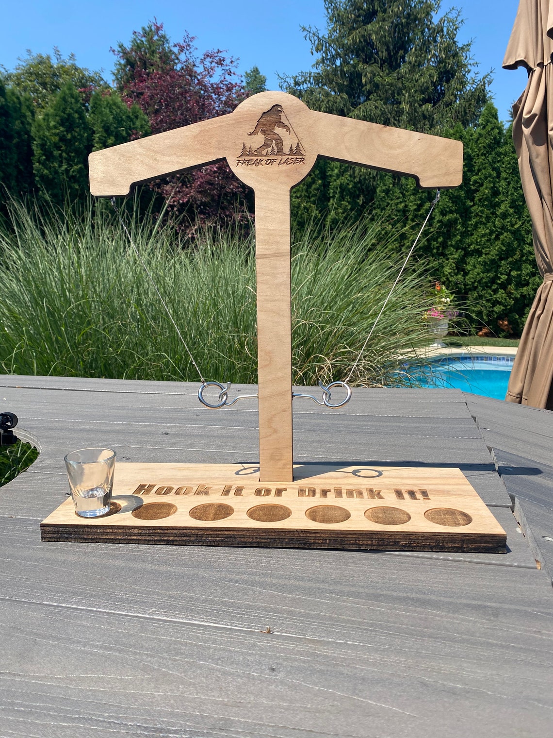 Customizable Tabletop Ring Toss Game Etsy