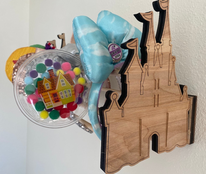 Hanging Castle Ear Display/ Wooden Ear Holder image 2