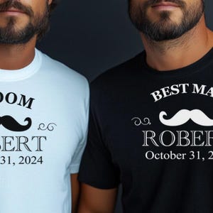 Fun Groomsmen T-Shirts | Personalized Groom, Best Man, Crew | Wedding Party Gifts