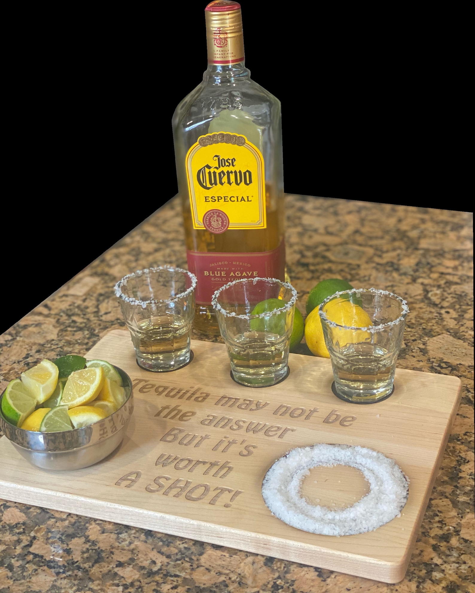 Customizable Shot Board with Glassware and Stainless Steel Etsy