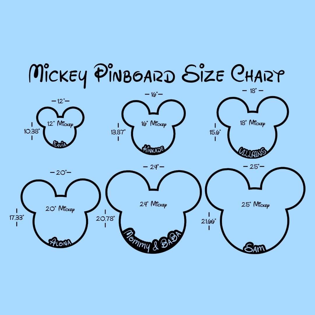 Favorite Mouse Personalized Trading Pin Display Board Pin Trading & Collecting Personalized Vacation Gift Fun for the whole Family