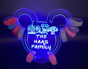 Custom Engraved LED Theme Park Band Holder