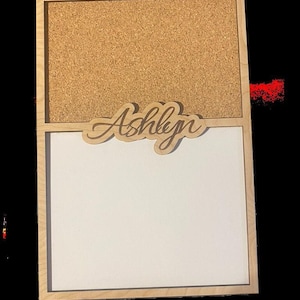 Personalized Wall Organizer Modern Kitchen Command Center Message Board Cork Bulletin Dry Erase Calendar System School Calendar Photo Board