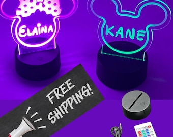 Personalized LED Sign for Childs Room Night Light Birthday Gift for Kids room decor Party gift personalized favor light up sign custom gift