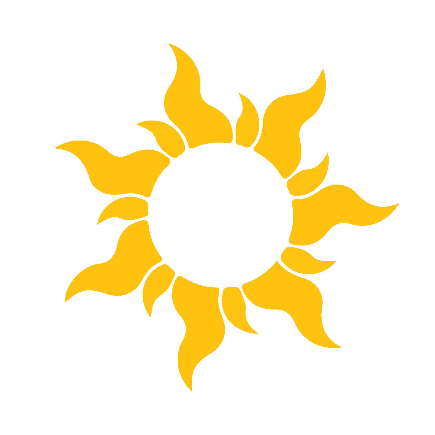 Sun Monogram SVG Sunshine Tangled Sun Monogram SVG | Etsy