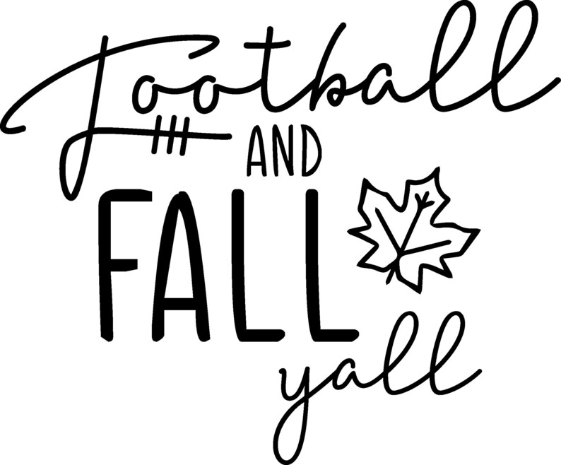 Football and Fall Y'all SVG Football SVG Fall SVG Etsy