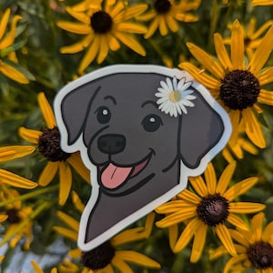 Labrador Retriever Sticker: Hand-Drawn Waterproof Dog Decal