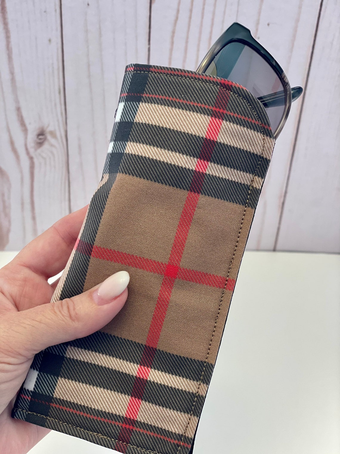 Eyeglass/Sunglass Case Burberry Inspired Etsy