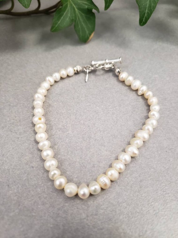 Vintage Avon Genuine Freshwater Pearl Bracelet Etsy