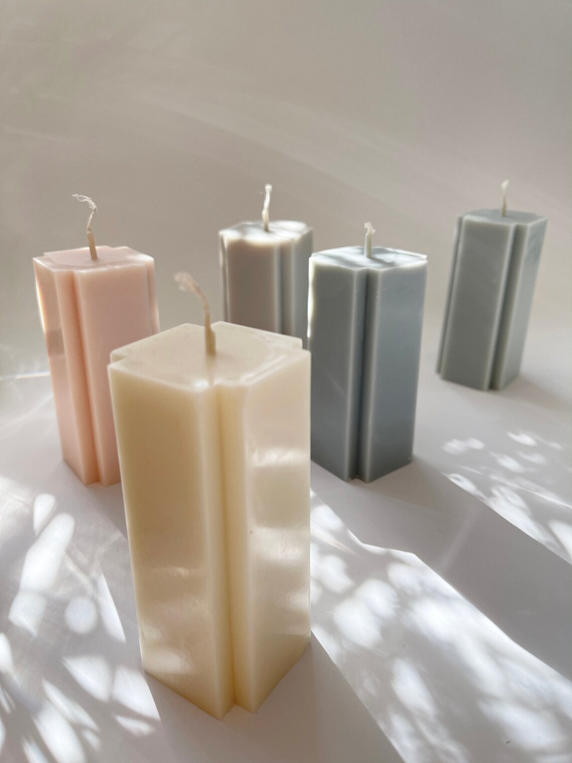 Decorative Candles Soy Wax Tall Candles Lux Modern Etsy