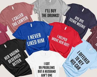 Personalized Matching Divorced Shirts, Funny Divorced Party Shirts, Newly Divorced Shirts, Matching Group Party Shirts, Divorce T-Shirt