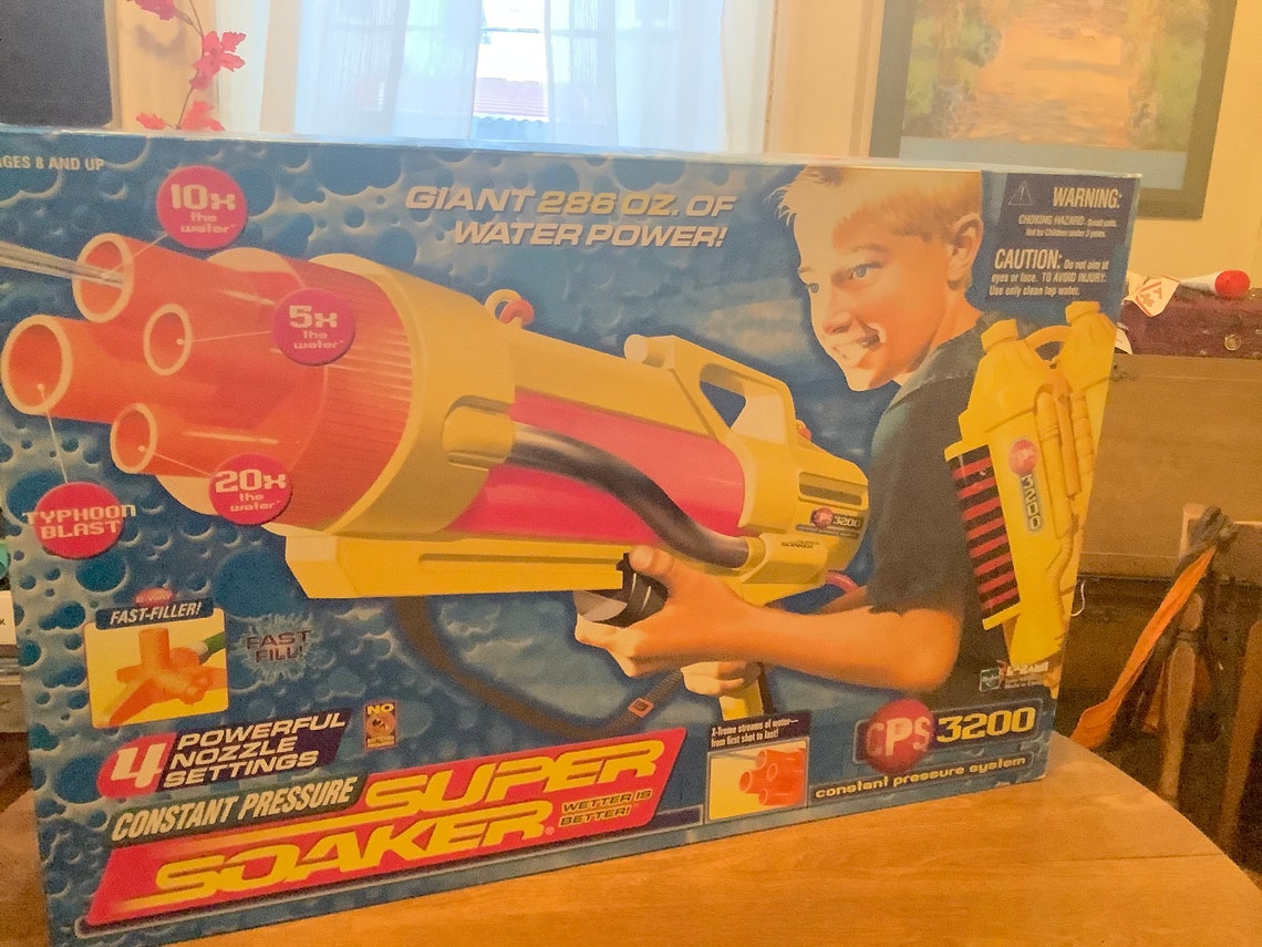 Super Soaker 3200 New In Box 90s Nostalgia Vintage Retro Etsy