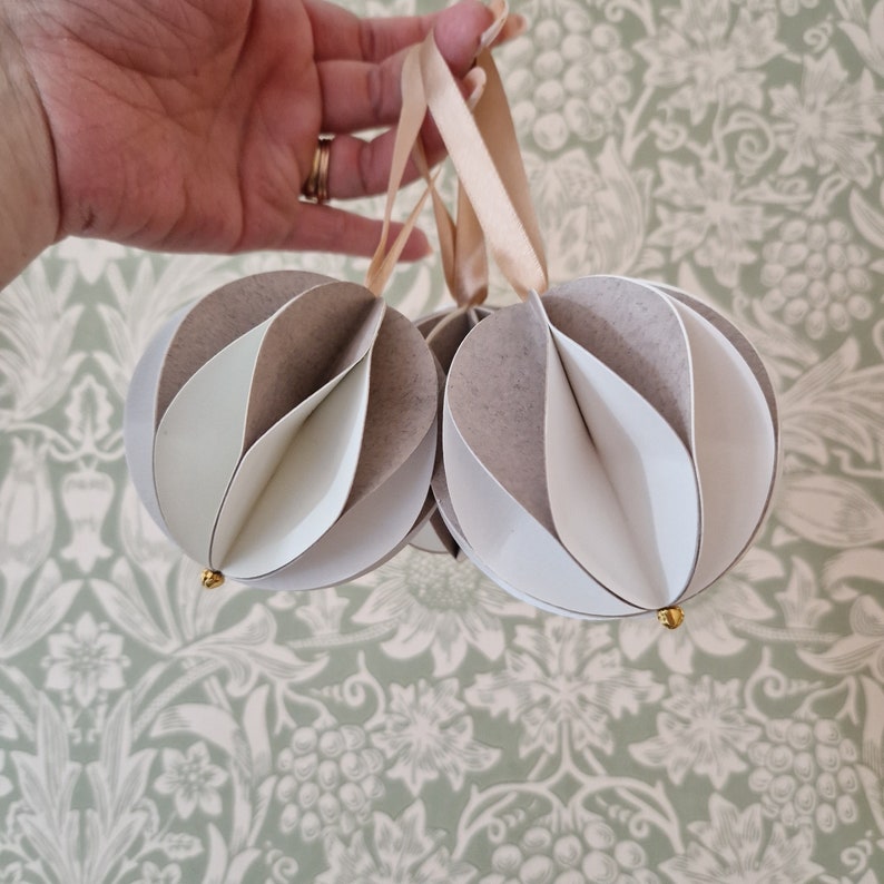 Paper Christmas Tree Decorations Etsy UK