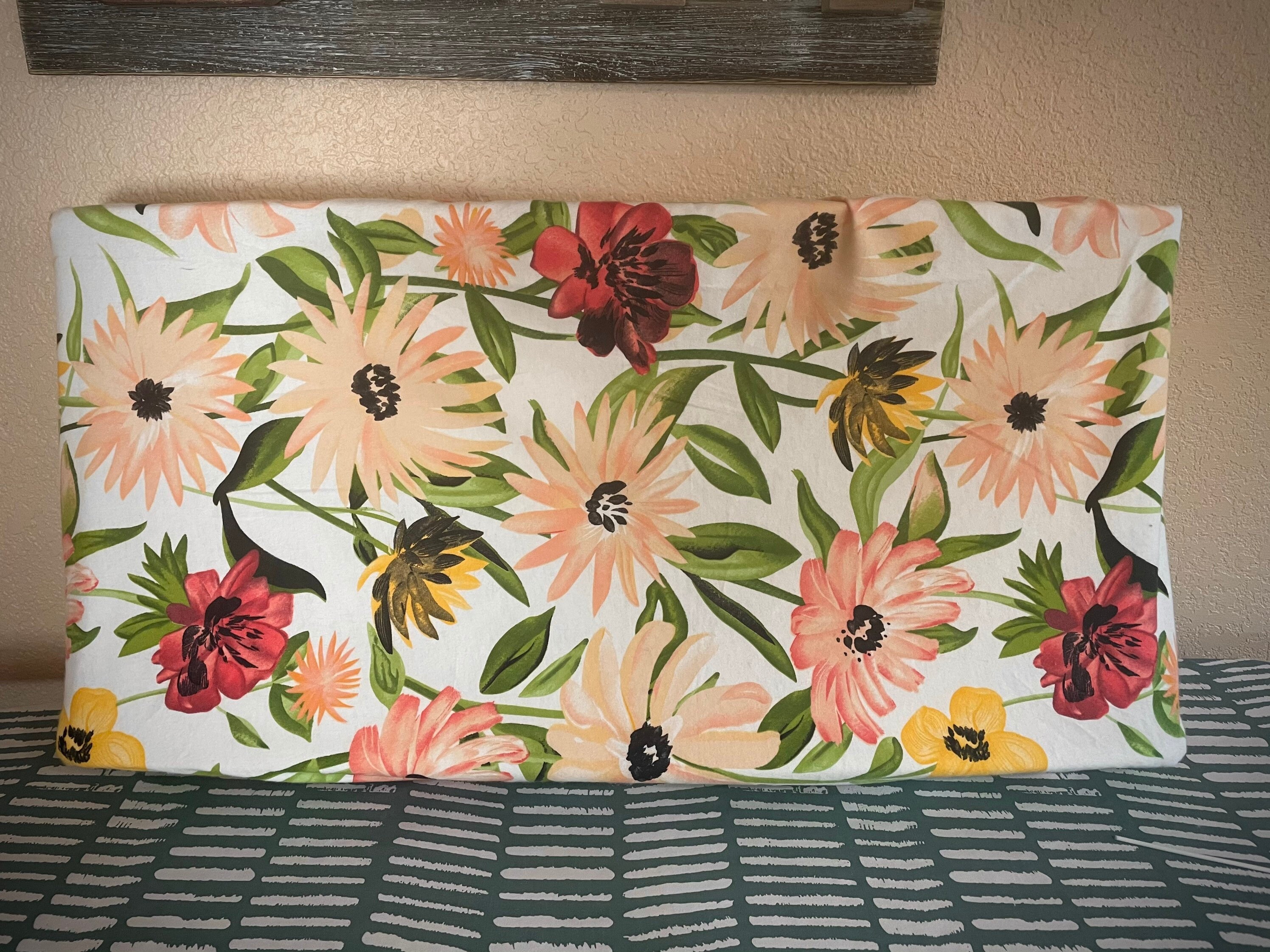 Floral Fitted Changing Table Cover Etsy