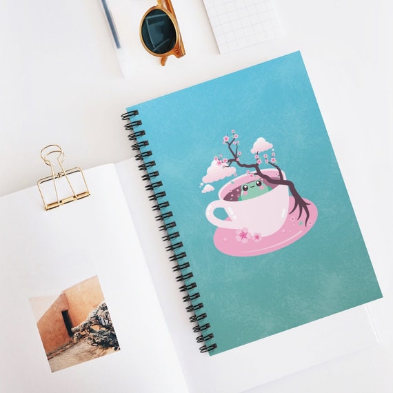 Notebook: Cute Goblincore Frog in Sweater | Dot GridJournal | Dark Green  Illustrated Cottagecore Aesthetic Diary