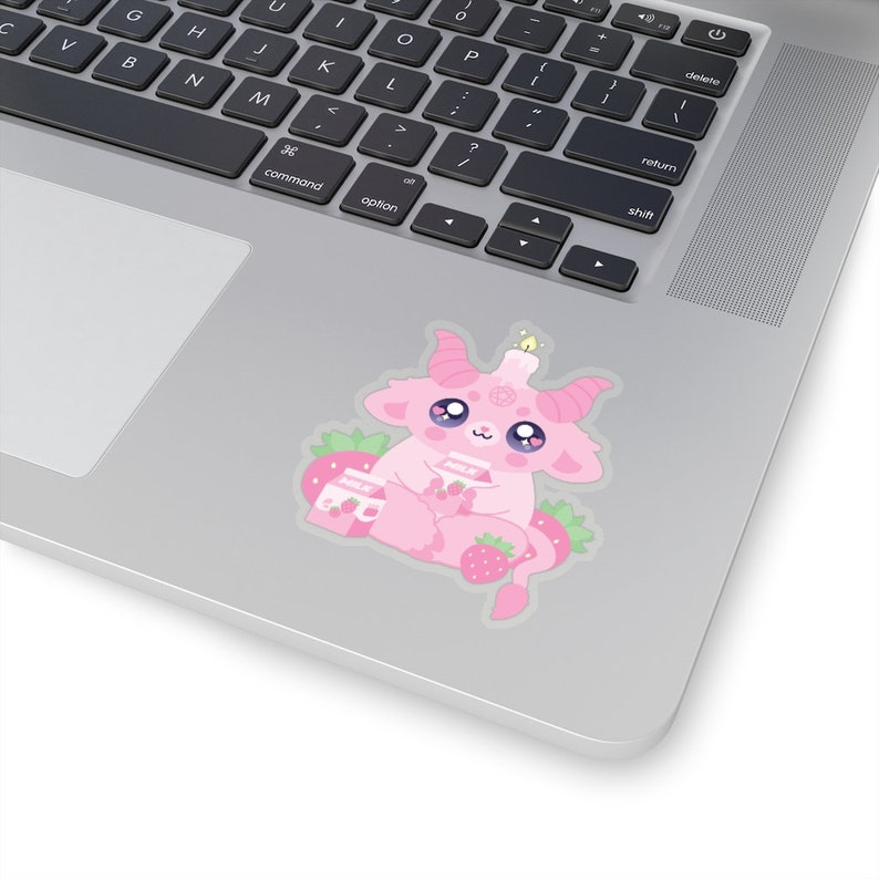 Erdbeer Kuh Sticker Erdbeer Milch Sticker Süßer Baphomet - Etsy