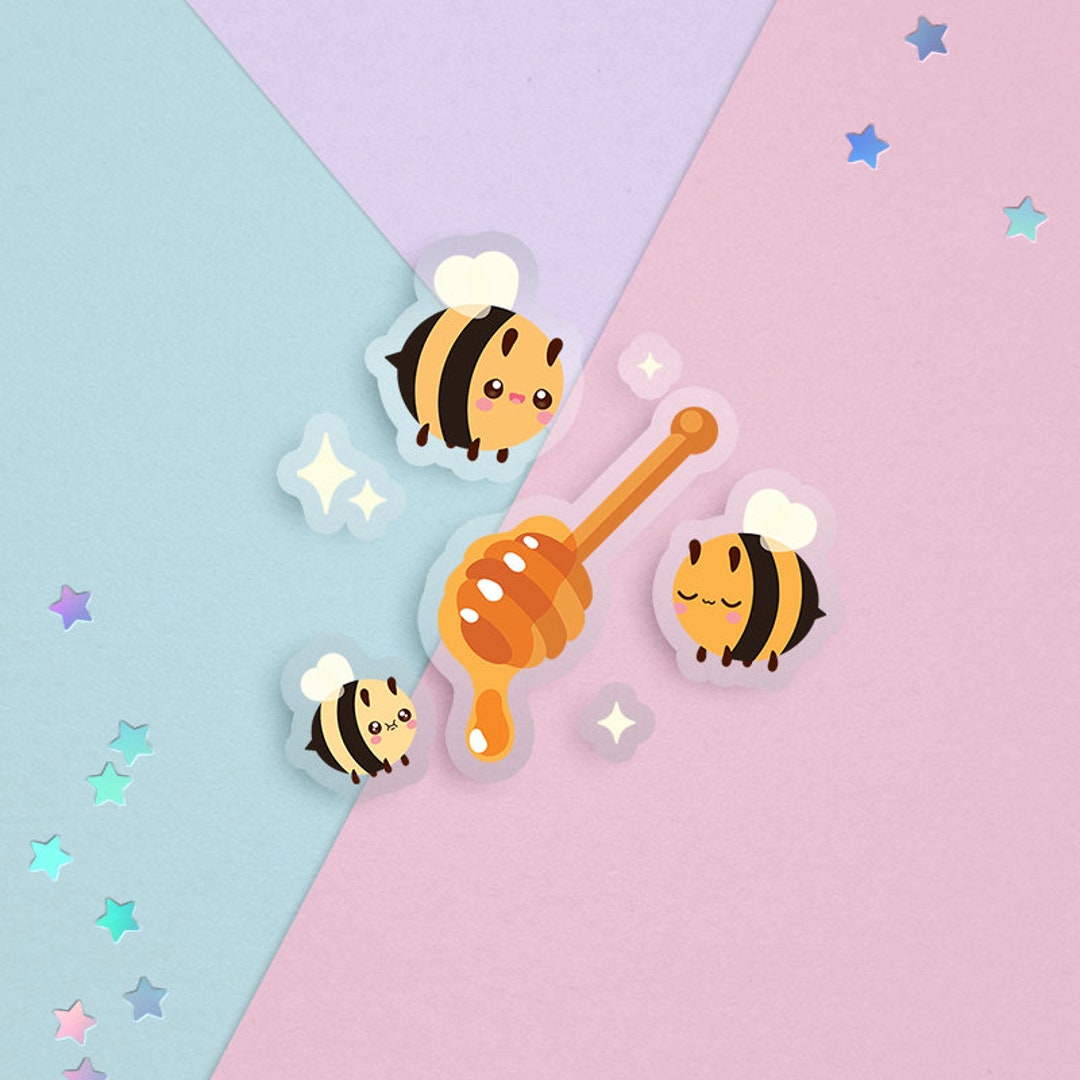 Honey Bee Mini Sticker Sheet Bee Stickers Cottagecore - Etsy