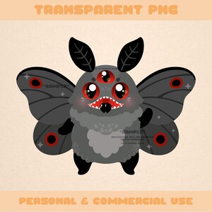 Clipart PNG transparent bébé papillon de nuit - Art numérique fantaisiste kawaii mignon pour autocollants, papiers peints, journaux et plus | Téléchargement instantané