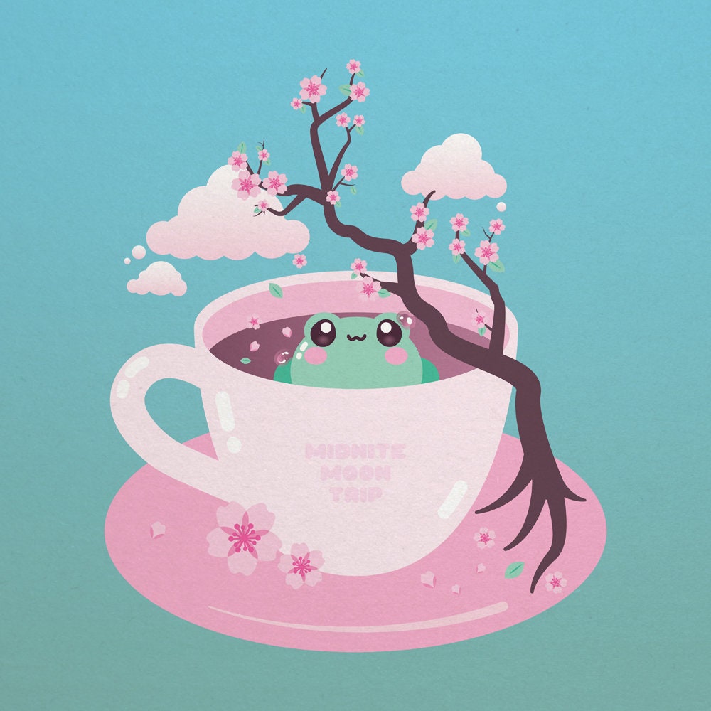 Coffee Cup Cute Illustration Tumblr Aesthetic Icon | Postcard