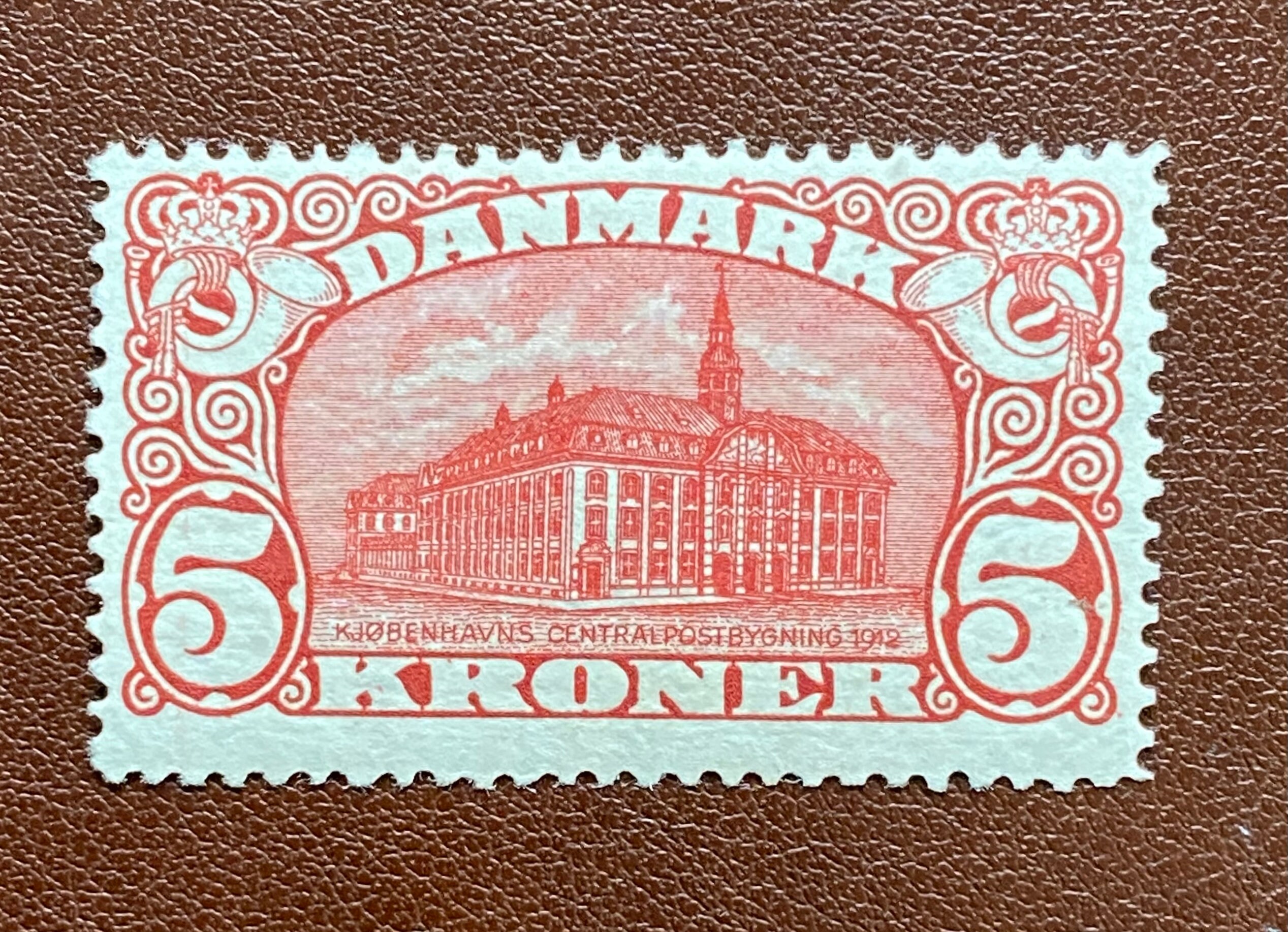 Denmark (1912) 5Kr. Copenhagen Post Office issue MNH** Very Fine