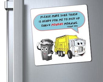 Trash Day Reminder Magnet for STRs