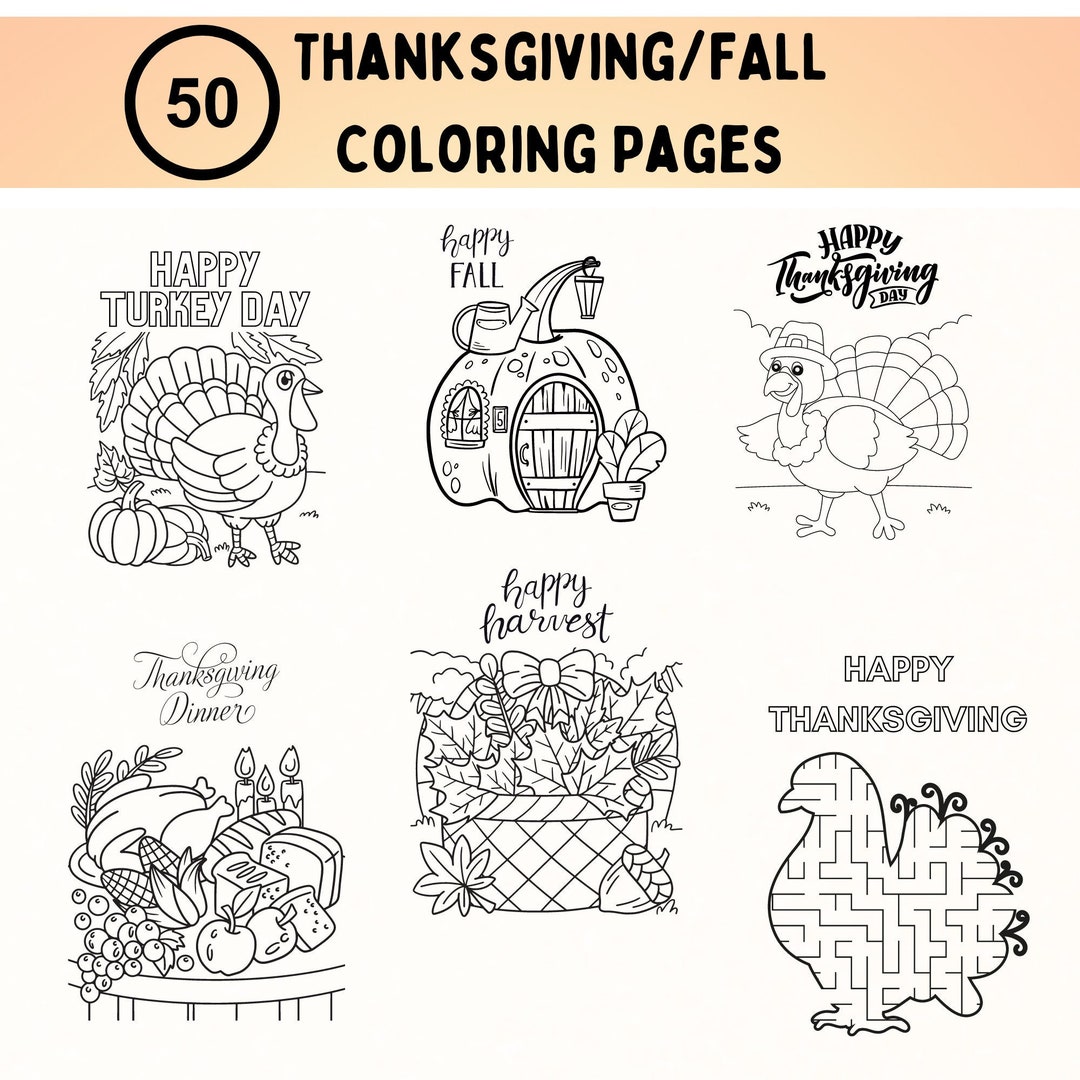 Thanksgiving Fall Coloring Pages - Il 1080xN.4300660206 6nww 