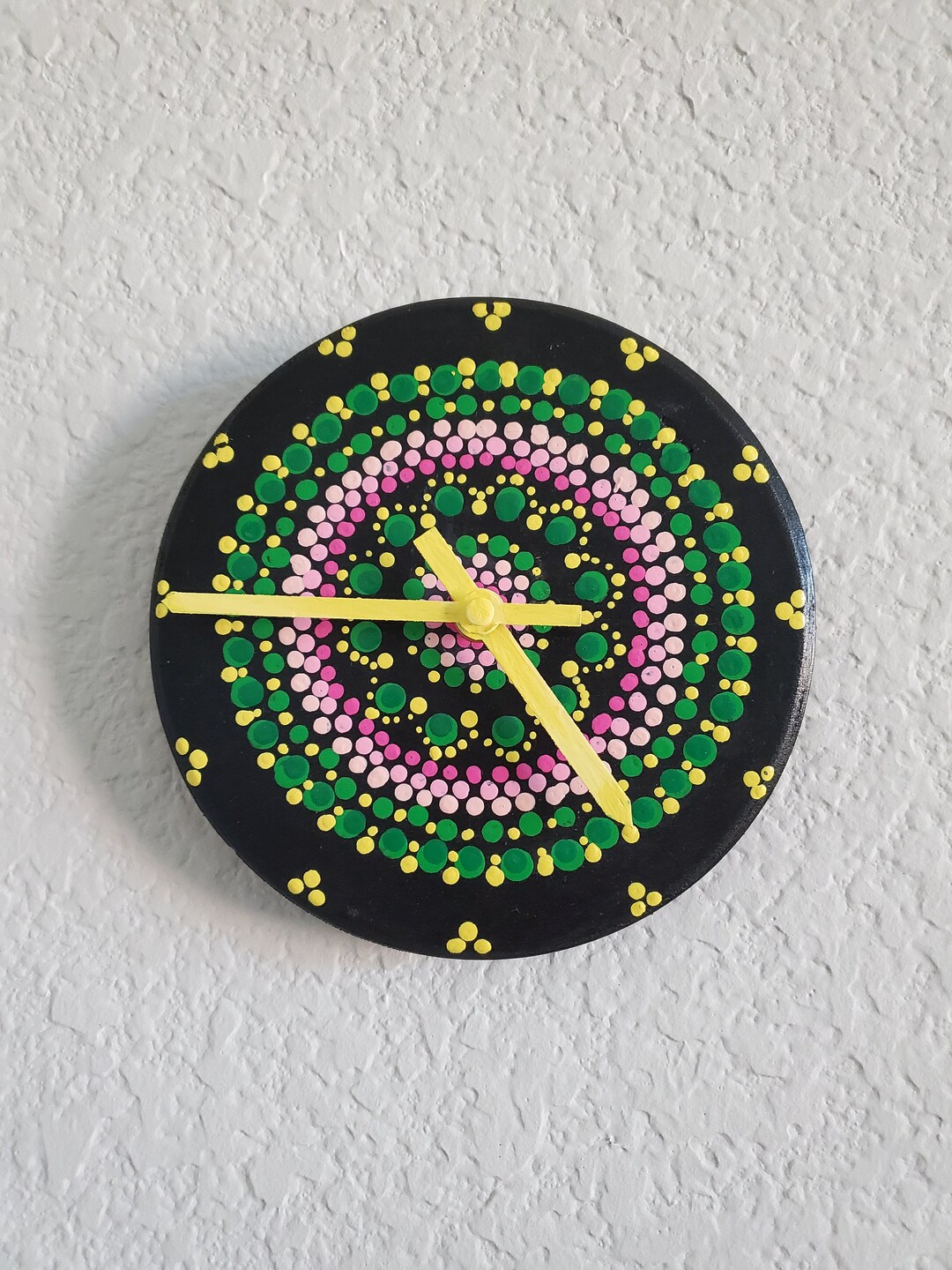 Hand Painted Clock Etsy