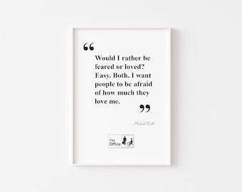 Michael Scott Quote Print: The Office Wall Art (Digital Download)