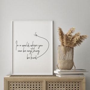 Motivational Wall Decor, Positivity Wall Art, Bee Vector Illustration Art Print | Abstract | Minimal Poster Art | Home Decor and Wall Poster
