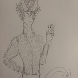Sketch Half Body Traditional Art Commission of Original Character or Canon Character - custom art - anime commissions