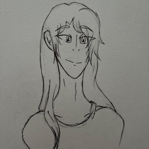 Sketch Bust Of Character - One Bust - OC Orginal Character or Canon Character. Furry Fursona Custom Art