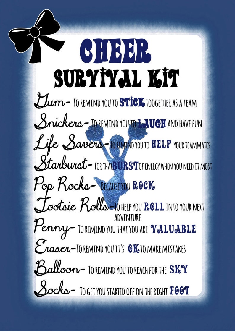 Cheer Survival Kit Etsy