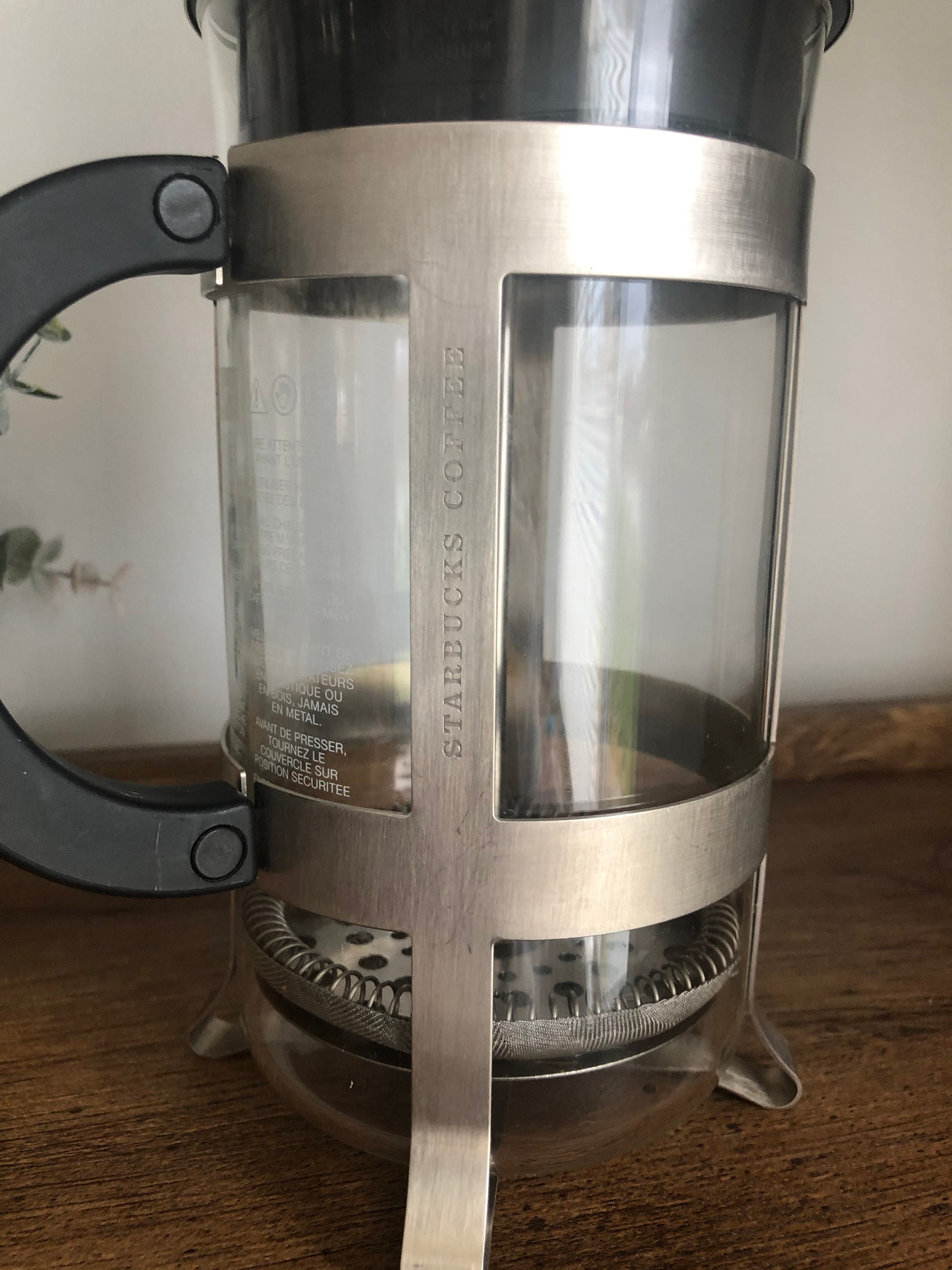 Starbucks Bodum Chrome French Press 8 Cup Signature Barista Etsy