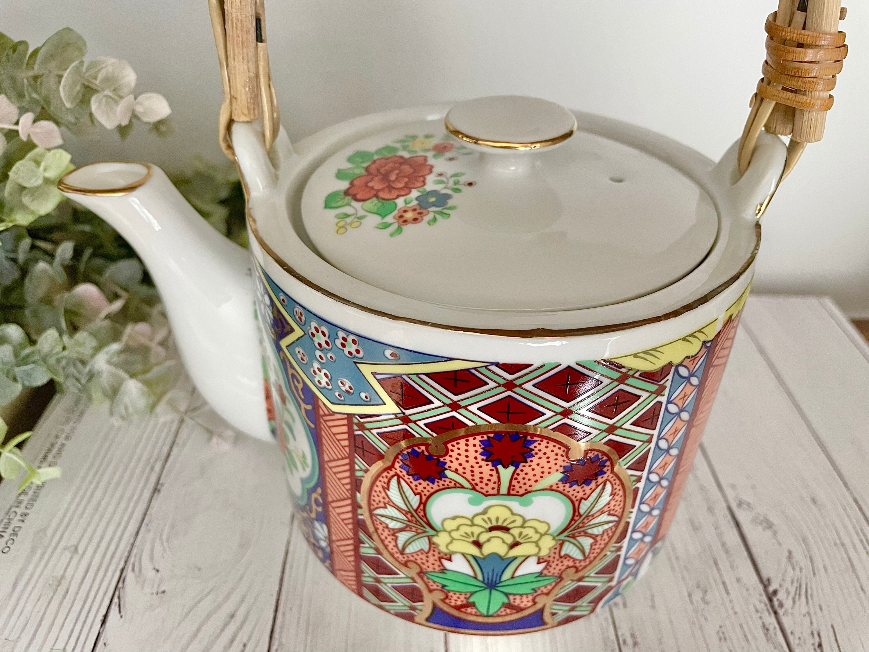 Vintage Imari Ware Porcelain Teapot Made in Japan Beautiful Etsy