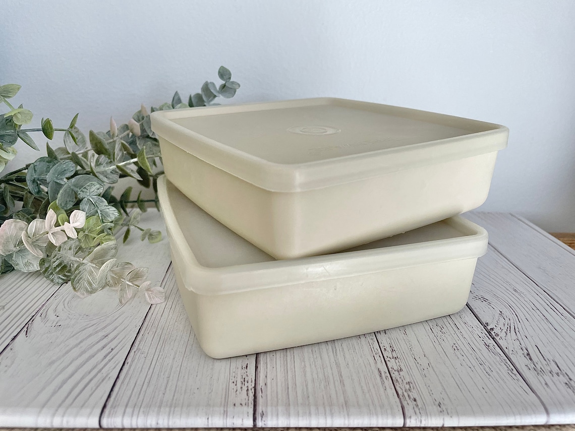Vintage Tupperware sandwich containers Etsy