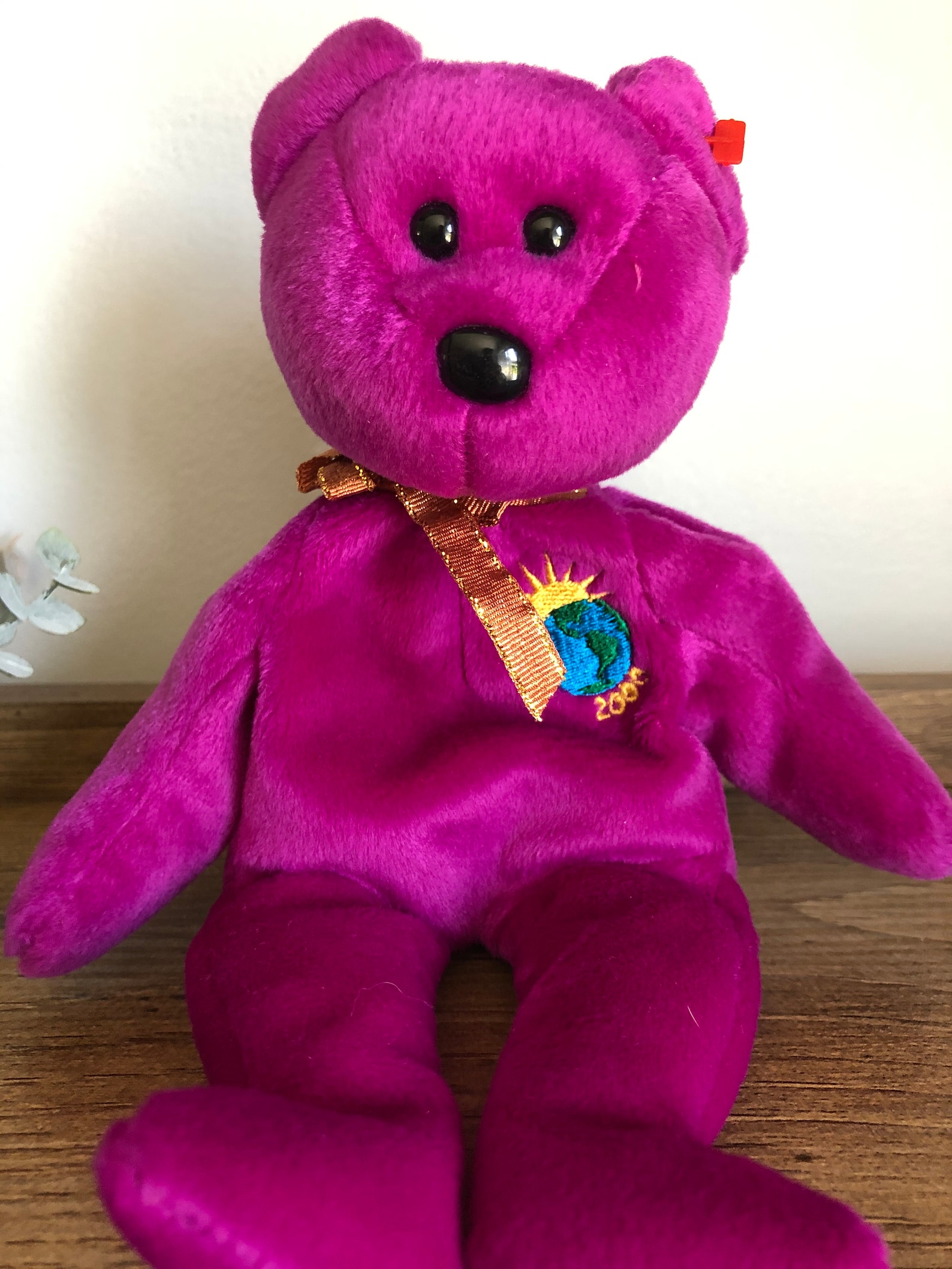 Set of 2 TY beanie babiesMillennium BearValentina the Etsy