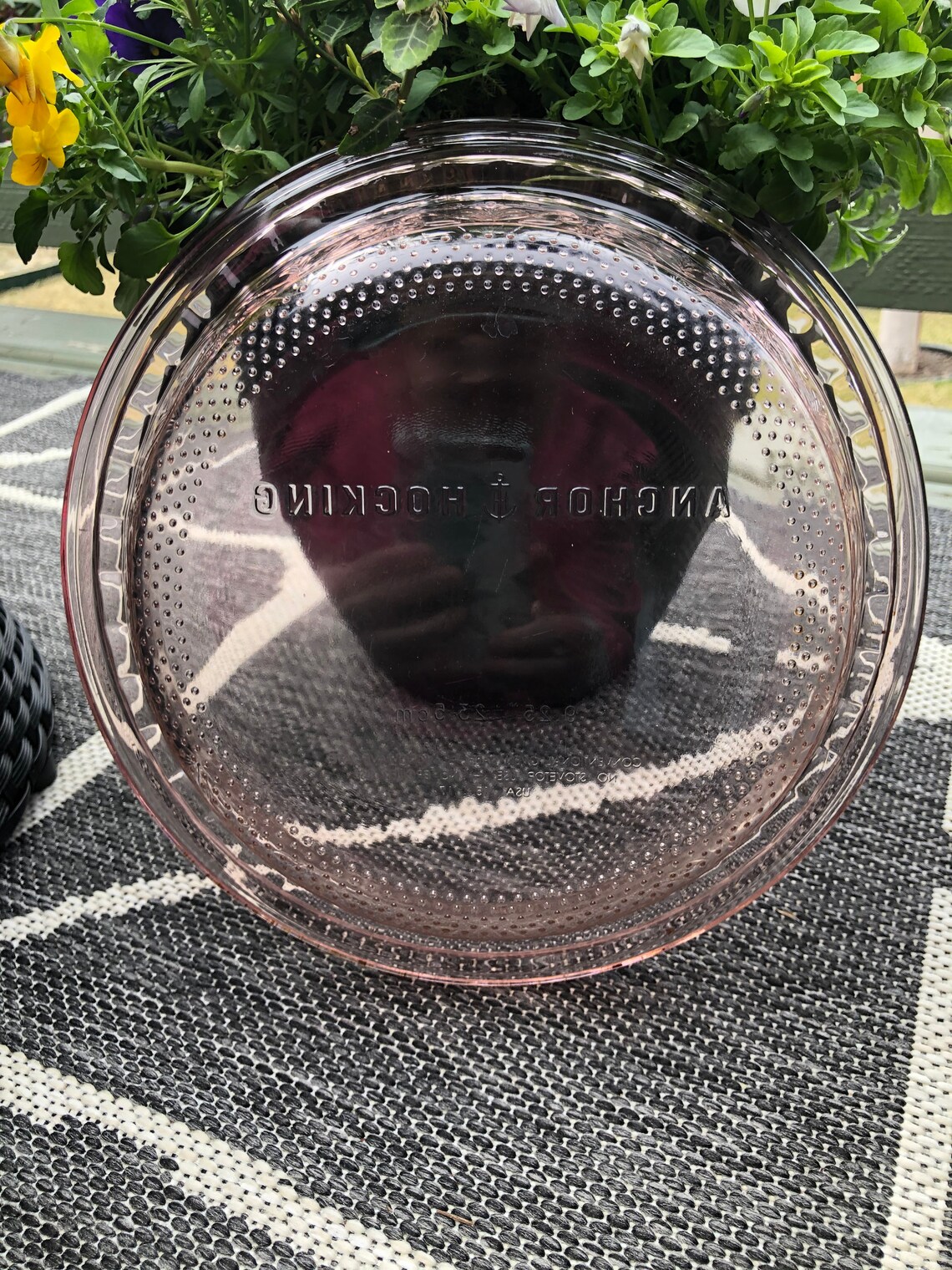 Pink Anchor Hocking Pie Dish 9.25 Etsy