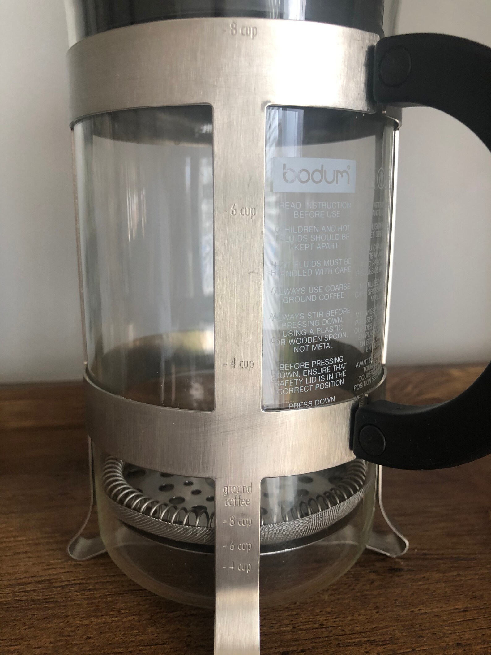 Starbucks Bodum Chrome French Press 8 Cup Signature Barista Etsy